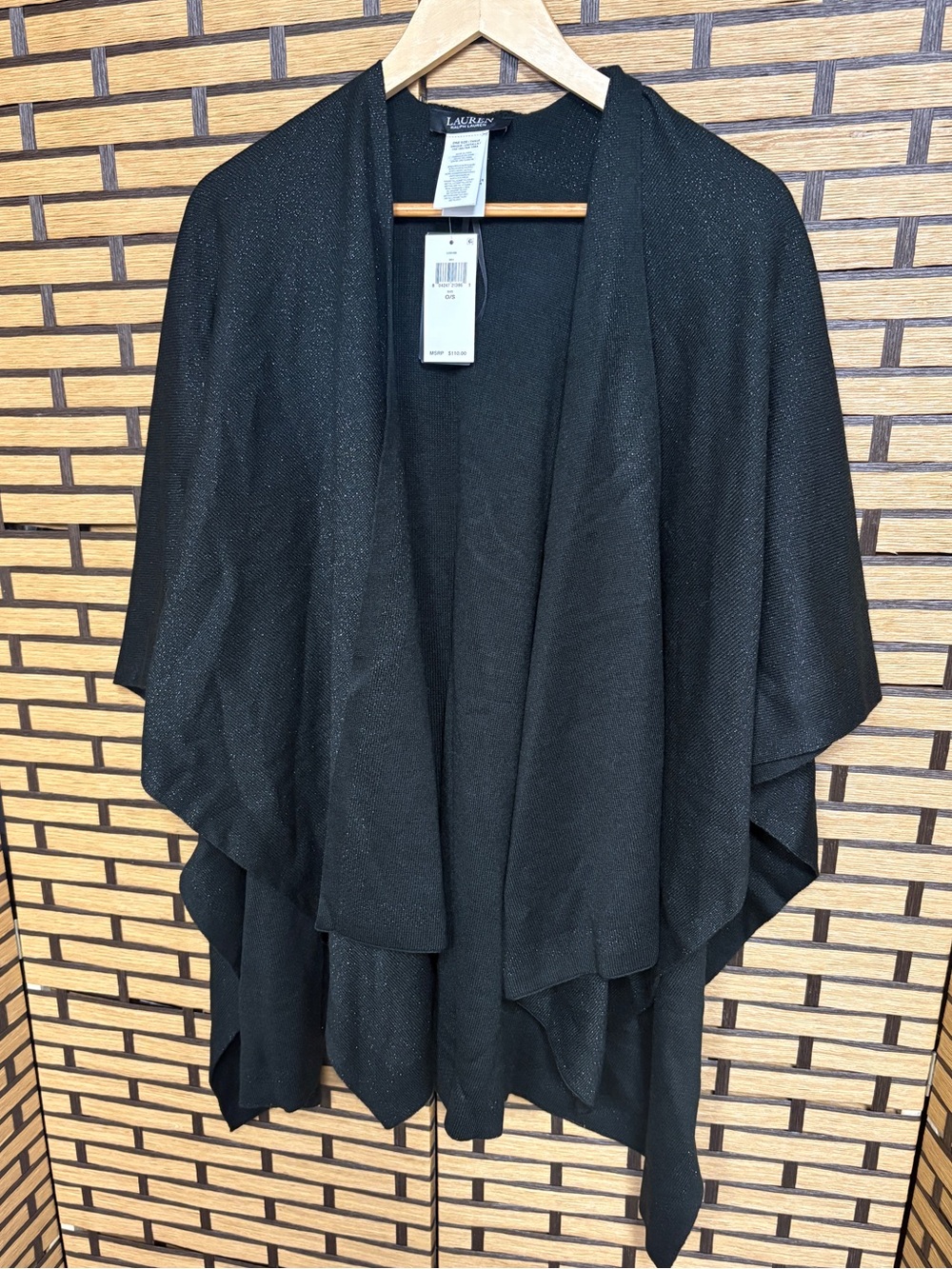 Lauren Ralph lauren Green shimmer wrap OSFA